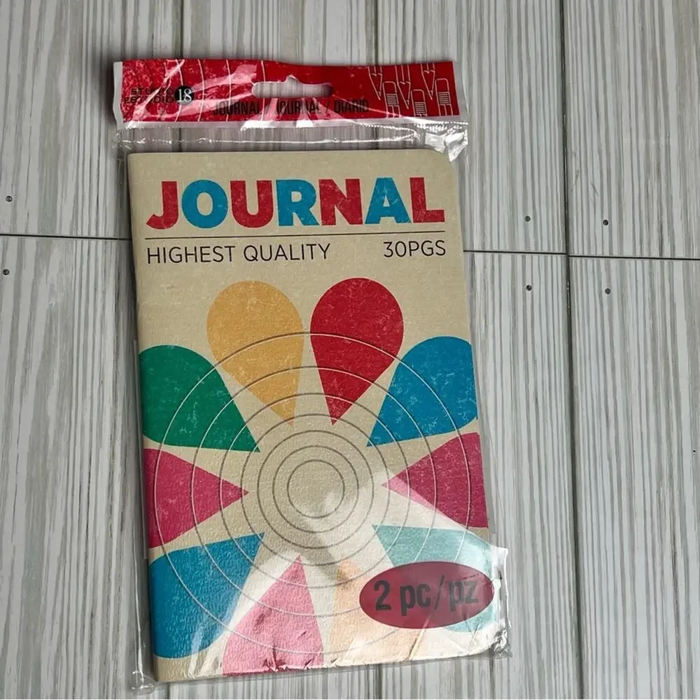 Studio 18 Two Pack 30 Pages Lined Ruled Notebook Journals NWT